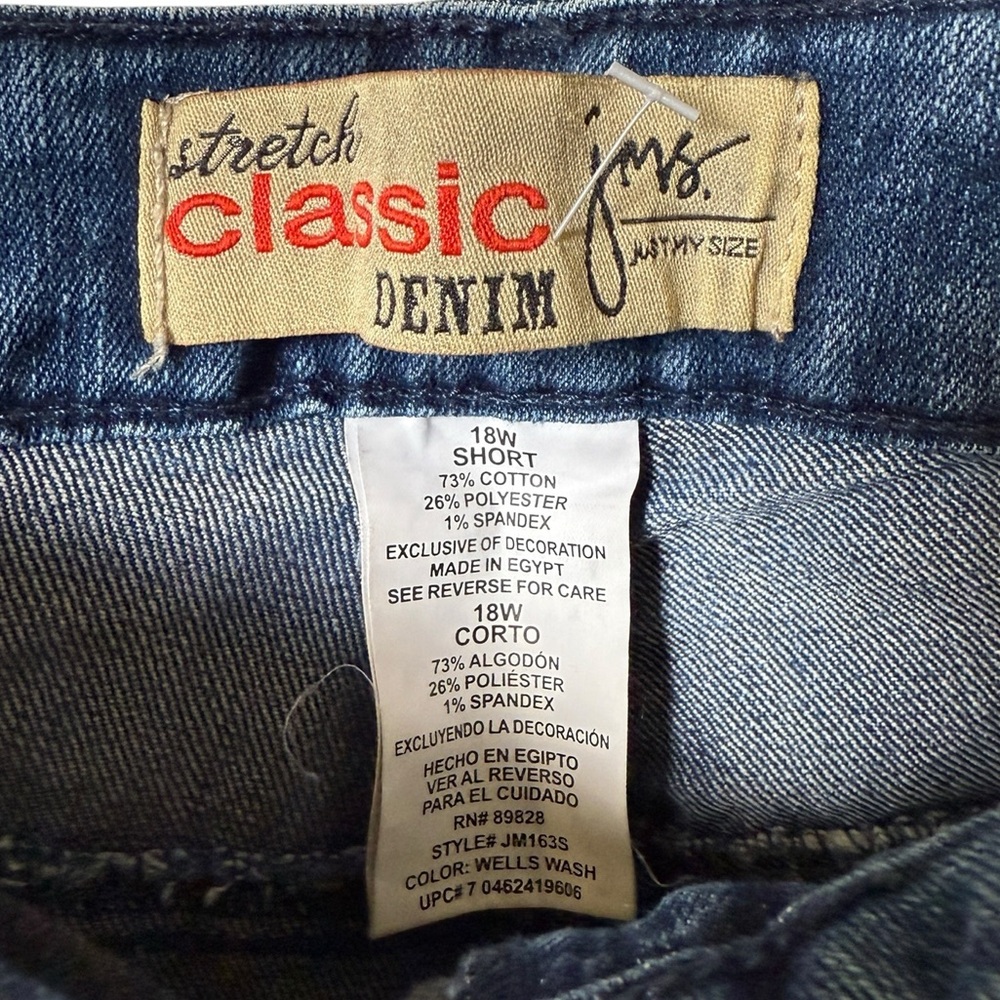 🍁 Just My Size 29” Inseam Blue Jeans size 18W - Picture 4 of 5